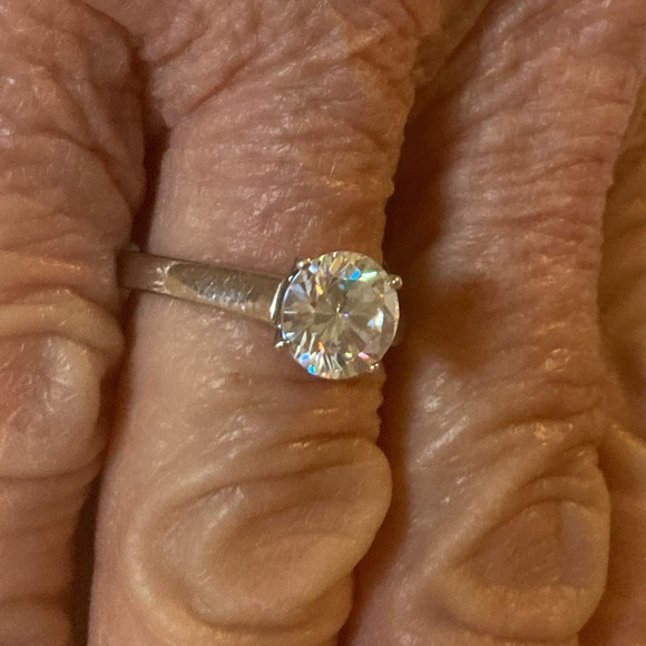 Strontium titanate “fabulite ring solitaire, DEW 1.5 ct - Picture 8 of 8